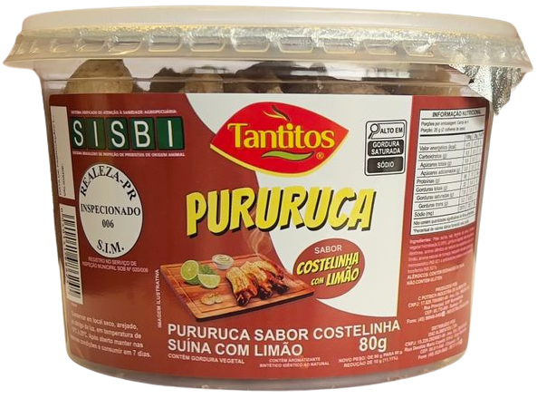 Pururuca Tantitos Costelinha com Limao 4x80g