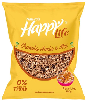 Granola Happy Life Aveia Mel 3x250g