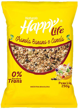 Granola Happy Life Banana Canela 3x250g