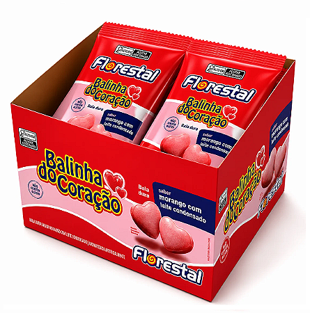 Bala Coração Florestal Sache 12x20g
