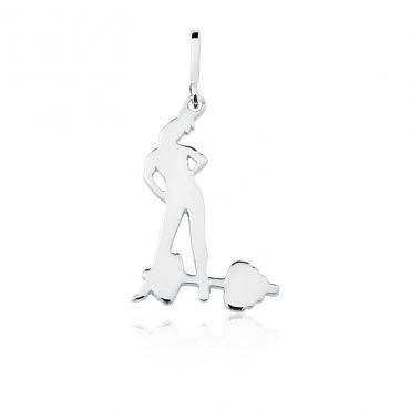 Colar Musculação - Prata Rodinada