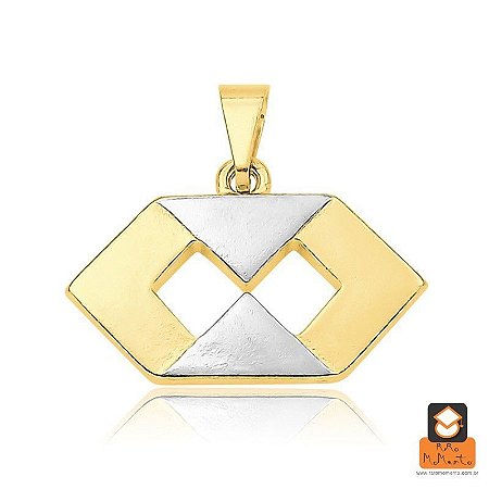 Colar Administração - Folheado a Ouro e prata