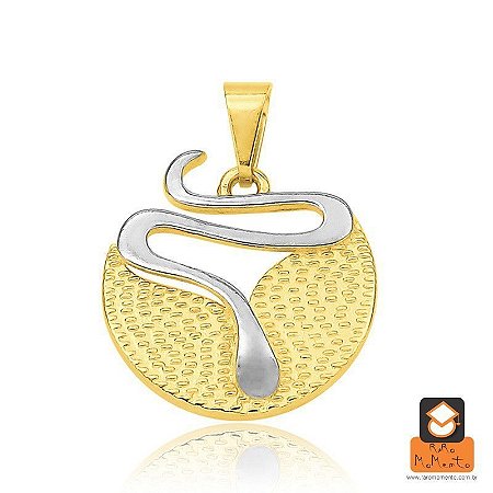 Colar Biologia - Folheado a Ouro e prata