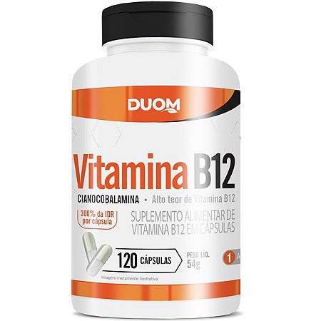 Vitamina B12 (1 ao dia) 120caps Duom