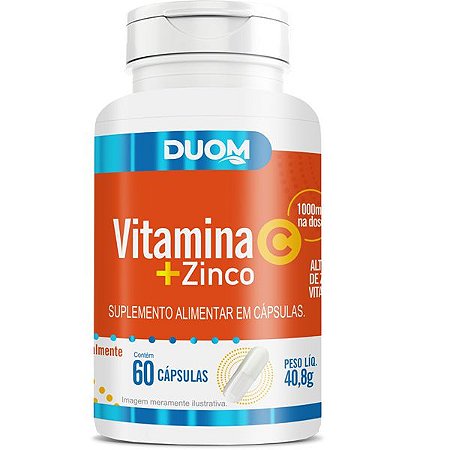 Vitamina C + Zinco 60caps Duom