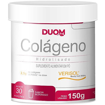 Colágeno Verisol 150g Sabor Morango Duom