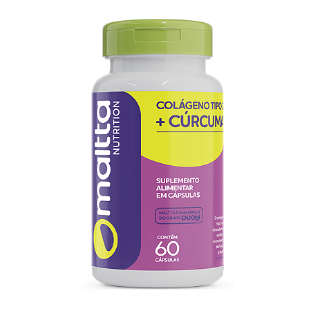 Cúrcuma + Colágeno Tipo II  60caps Maltta