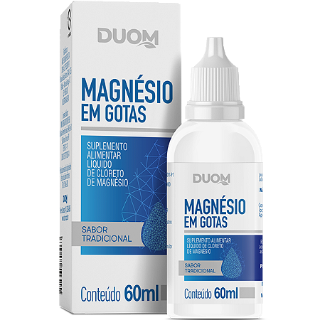 Magnésio Gotas 60ml Duom - Sabor Natural
