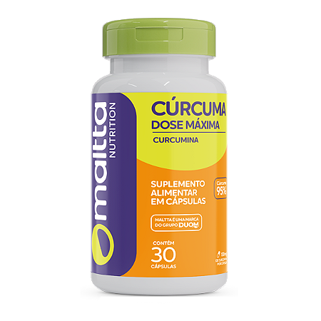 Cúrcuma - Curcumina dose máxima 30 caps Maltta