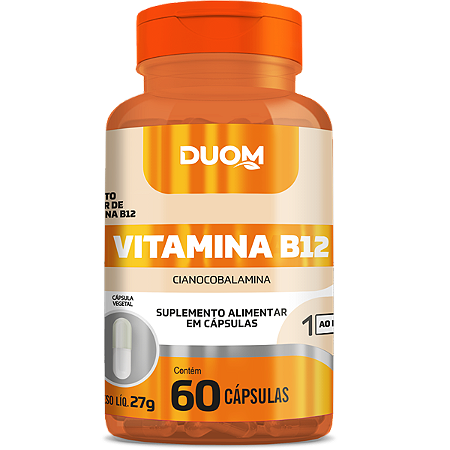 Vitamina B12 (1 ao dia) 60caps Duom