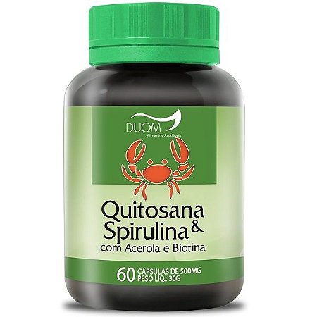 Quitosana com Spirulina 60caps Duom