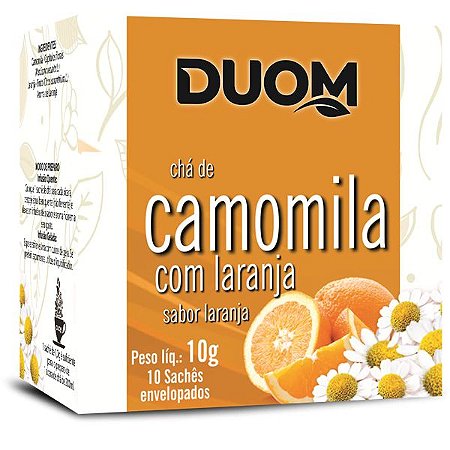 Chá de Camomila com Laranja 10 sachês Duom