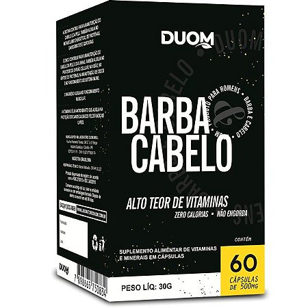 Barba e Cabelo 60 caps Duom