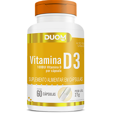 Vitamina D (1 ao dia) 60caps Duom