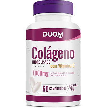 Colágeno 1000 com Vitamina C 60comp Duom