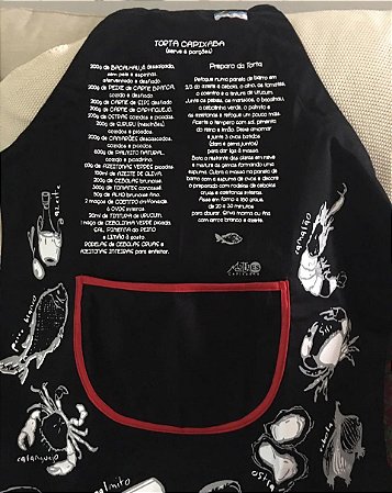 4 - Kit Avental Receita da Torta Capixaba + Colher de pau