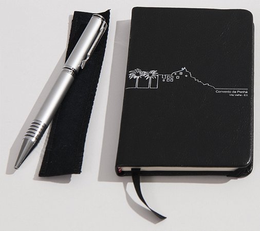 7- Kit Moleskine + Caneta em Metal - Convento da Penha