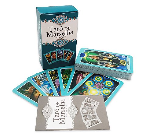 Tarô de Marselha 78 Cartas Autoconhecimento Com Manual
