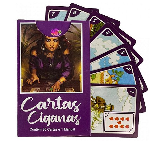 Taro Cartas Ciganas com 36 cartas + Manual Explicativo