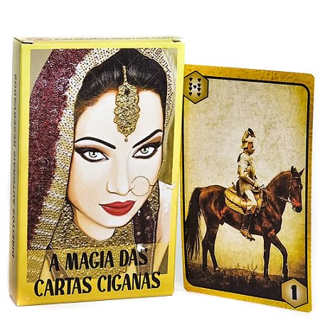 Baralho Tarô Magia das Cartas Ciganas 36 cartas Com Manual