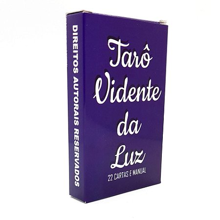 Tarô Vidente da Luz Tarô Marselha 22 cartas com Manual