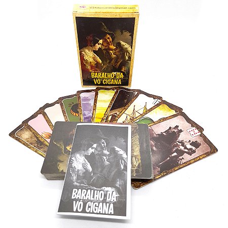 Baralho Tarô da Vovó Cigana 36 Cartas com Manual