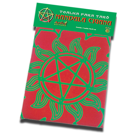 Toalha para Leitura de Tarô Mandala Esotérica 70x70 cm VM