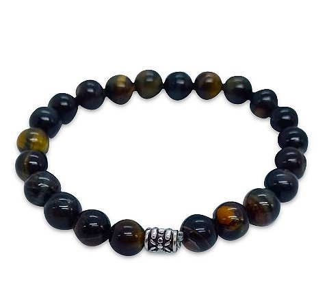 Pulseira  de Pedras Naturais Olho de Tigre