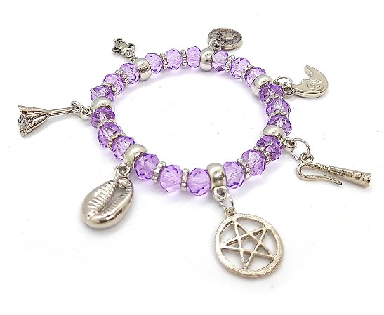 Pulseira Nanã Buruquê Orixás Umbanda Candomblé Ajustável