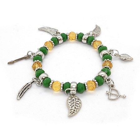 Pulseira Caboclo Natureza Orixás Umbanda Candomblé Ajustável