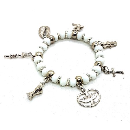 Pulseira Oxala Orixás Umbanda Candomblé Ajustável