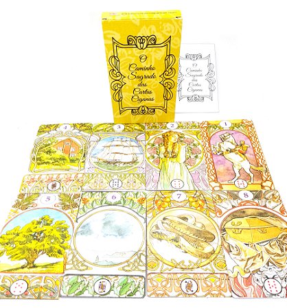 Baralho Caminho Sagrado das Cartas Ciganas 36 Cartas Manual
