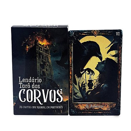 O Lendário Tarô dos Corvos 78 Cartas Com Manual em Português