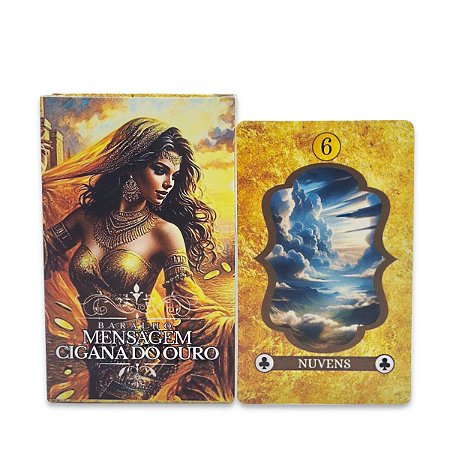 Baralho Mensagens Cigana do Ouro 36 Cartas Proteçao da Alma