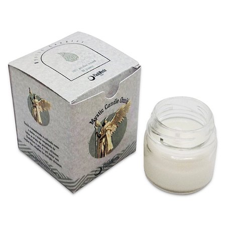 Vela Oxalá Branca Aromática Parafina Coco Mystic Candle 30g