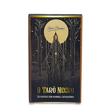 Baralho O Grande Tarot Negro 78 Cartas Com Manual Novo