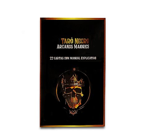 Baralho O Tarot Negro 22 Cartas Com Manual Tarô Negro Novo