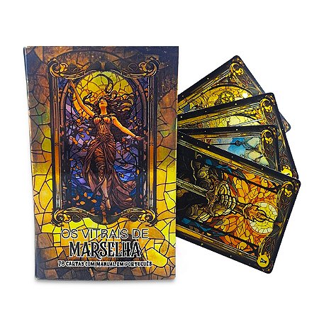 Tarô Dourado de Marselha 78 Cartas Com Manual em Português