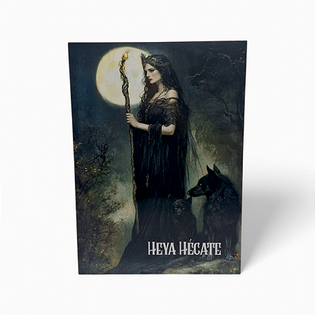 Placa Decorativa Hecate Mdf com Fita Dupla Face 27 cm