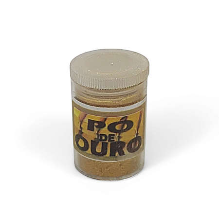 Pó de Ouro para Rituais Religiosos Proteção e Defesa 2 cm