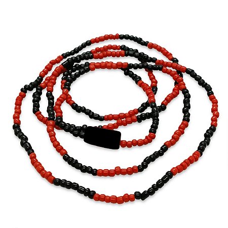 Guia Exu Pombagira Vermelho e Preto com Firma Preta Proteção
