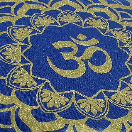 toalha para Tarô Mandala Símbolo OM 73 CM com Brilho