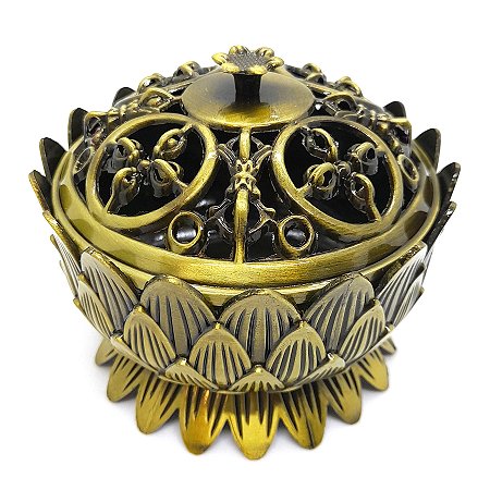 Turíbulo Sacro Defumador Divino De Mesa Metal Pequeno 10cm