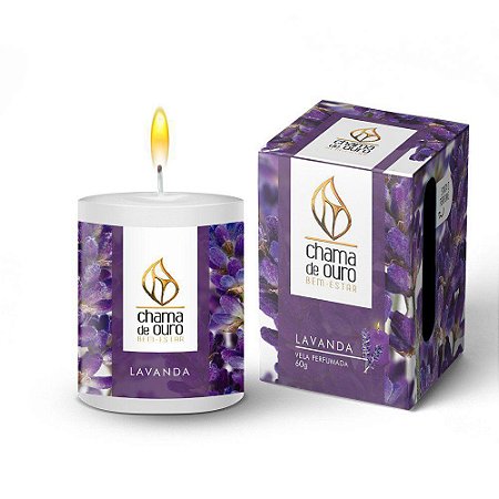 Vela Aromática Perfumada Vela Decorativa Lavanda 60g