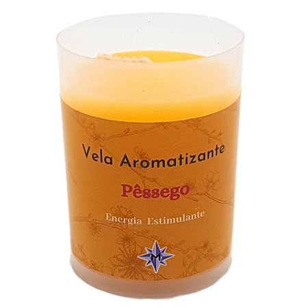 Vela Aromática Pêssego Vela Perfumada Estimulante Energia 90