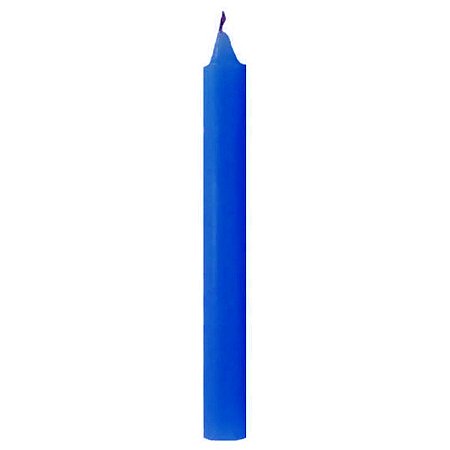 Vela Iemanjá Azul Vela Palito Azul Escuro Umbanda Candomblê