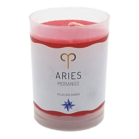 Vela Signo Áries Vela Perfumada Áries Morango 90g