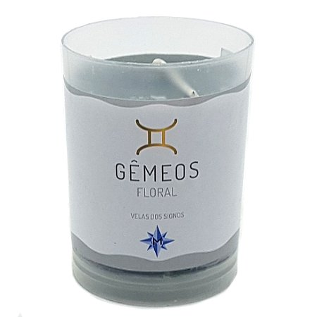Vela Signo Gêmeos Vela Perfumada Gêmeos Floral 90g