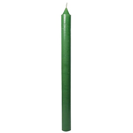 Vela Verde Caboclo Oxóssi Saúde e Cura19cm Queima 6 Horas