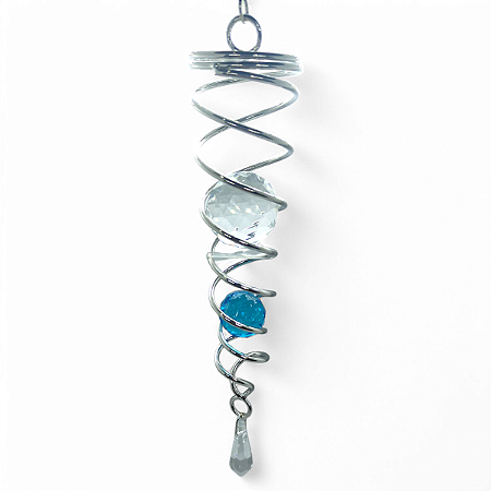 Suncatcher Captador Catalisador Energia Fengshui Azul 30cm